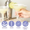 MATANA - 10 Multi-Use Plastic Margarita Cocktail Glasses, Clear Daiquiri