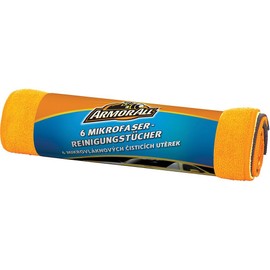 ARMOR ALL 6 Mikrofaser-Reinigungstücher GAA40062GC, fusselfrei, streifenfrei, pflegeleicht