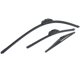 Triumilynn 26"/ 17"/ 12" Windshield Wiper Blades for Ni-ssan Rogue 2015-2021, Ni-ssan Pathfinder 2013-2019 U/J HOOK (Set of 3)