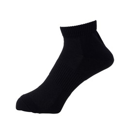 Midori Anzen TFS-02 Strong Fit Socks, Short Type, Tear-Resistant, Quick Drying, Antibacterial, Odor Resistant, Made in Japan TFS-02 1 Pair, Black