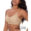 Women's Adjustable String Bralette, Wireless Seamless Vest Bras Adjustable Spaghetti