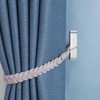 Sekonow 4 Pack Curtain Tiebacks Hooks, Wall Mounted Curtain Holdbacks