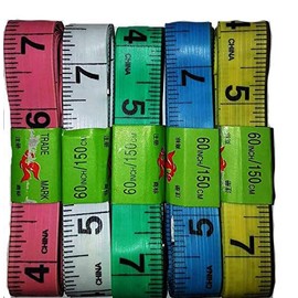 60 inches Double Scale Soft Body Measuring Ruler Tailor Tape Sewing Cloth Soft Flat Tape Measure (4)