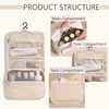 Large Capacity Travel Hanging Cosmetic/Toiletry Bag with Hook - PU