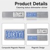 GlamRays Schmutzig Sauber Dishwasher Magnet, Dishwasher Sign Clean Dirty Sign