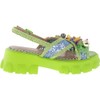 Betsey Johnson Women's Graysen Sandal, Green Multi, 7