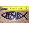 miata JESUS Fish Car Chrome 3D Plastic ABS Emblem Religious