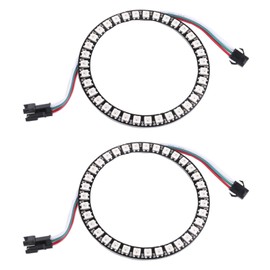 Sparkleiot WS2812B 35LEDs RGB LED Ring 5050 Full Color LED Module for Arduino, Raspberry Pi, ESP8266 (DC5V, Pack of 2)