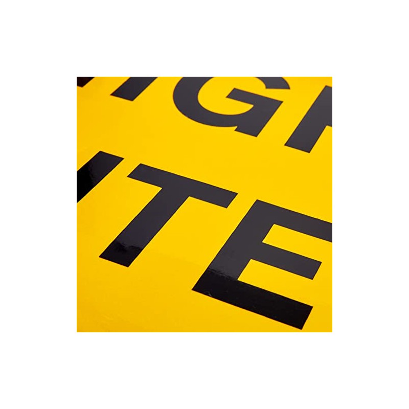 Caledonia Signs 56524 Highway Maintenance Reflective Magnetic Sign, 800 mm