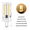 LFLAMPON AC110V-130V Dimmable G4 LED Light Bulbs, 2.6W Warm White