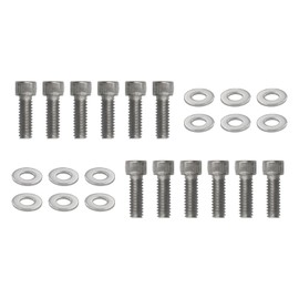 QGHAUC Header Stud Kit Bolts Valve Cover Stainless Steel Compatible for Block Ford 260 289 302 351W 5.0L