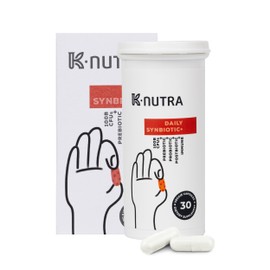 K-Nutra Daily Synbiotic+ | 30 Capsules | 4-in-1 Prebiotics, Probiotics & Postbiotics | 100 Billion CFUs | Gut & Digestive Health Supplement for Women & Men