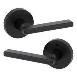 Kwikset 720HFLRDT-514 Halifax Interior Passage Door Knob Non-Locking Matte Black