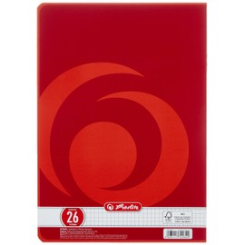 Herlitz Herlitz 3322609 Schulheft (A4, kariert mit Rand, Lineatur 26) 16 Blatt, 10er Packung