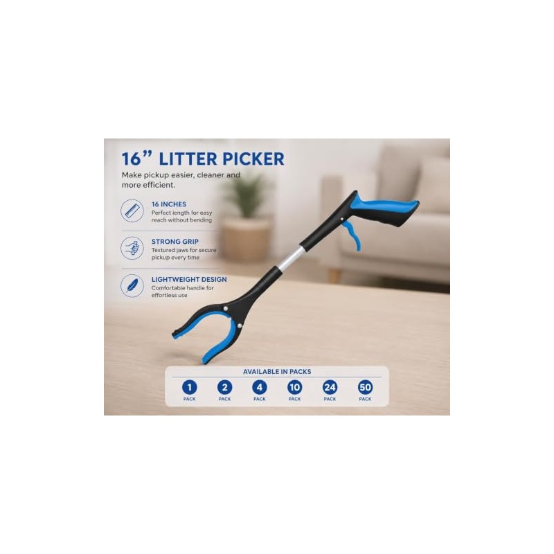 Grabber Stick (Pack of 2) 42cm/16" Litter Pickers for Children,