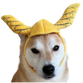 ComfyCamper - Disfraz de alas aleteantes amarillas para perros XS XXL Mercury Gods, Cosplay Halloween, M