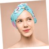 Baluue 2pcs Printed Dry Hair Cap Dry Towels Hair Drying