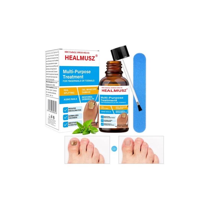 Líquido Antibacteriano De Uñas Grises Para Uñas Enfermas30ml