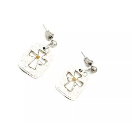 JKCE Designs Mustard Seed Cross Earrings, Mustard Seed Faith Jewelry, Matthew 17 20