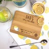 eBuyGB Engraved Wooden Dad's Gin & Tonic Chopping Board Gift,