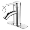 Grifería Banna GRB01 Monomando Cromado Acero Inoxidable para Baño