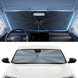 Autorder Windshield Sun Shade Umbrella for 2018-2022 Honda Accord Accessories,Upgraded Ice Crystal Material,Easy Setup Umbrella Sunshade for Car Windshield,100% Sun Blocking