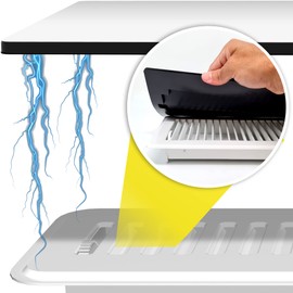 Powerful Magnetic Vent Covers (3-Pack) That Will Never Fall Off (Upgraded Design) - for Sealing Floor/Wall/Ceiling Registers of Width 3.25” to 4”, Length 11.25” to 12” | Vent Not Included | White