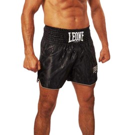 LEONE 1947, Basic Pantaloncino Kick-Thai, Unisex – Adulto, Nero, M, AB766