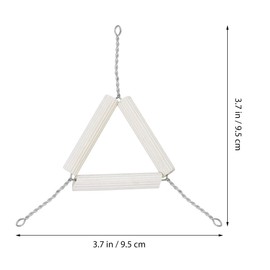 GLEAVI 10Pcs Ceramic Triangle Crucible Stand for Chemistry Experiments, Laboratory Supporting Tools for Teaching and Scientific Research, 3.74x3.74x0.51 Inch