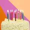 Talking Tables Birthday Bash Striped Candles with 24 Holders, Pack