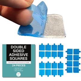 SoundAssured Mounting Tape for Acoustic Soundproofing Foam - Double Sided Adhesive Squares for Easy Installation
