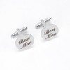 JANKOW Cufflinks for Men Wedding, Silver Cufflinks for Men Wedding,