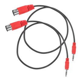 BESPORTBLE 2Pcs Audio Adapter Cable Midi Pin Connector Versatile Audio Jack Adapter for Keyboards Pianos and Sound Systems