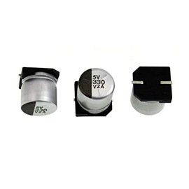 Elko Capacitor 10x Radial 330µF 35V SMD Electrolytic Capacitor up to 105°C 330uF Electrolytic Capacitor from United Chemi-Con