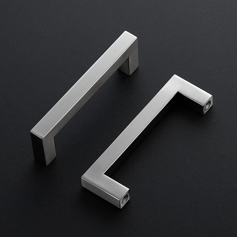 Ravinte 5 Pack Stainless Steel 4-1/2 Inch Cabinet Pulls Brushed