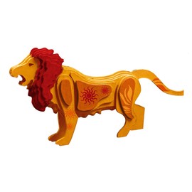TruTru Animals Lion 3D European Puzzle Kit ; Arts and Crafts, Model Kit