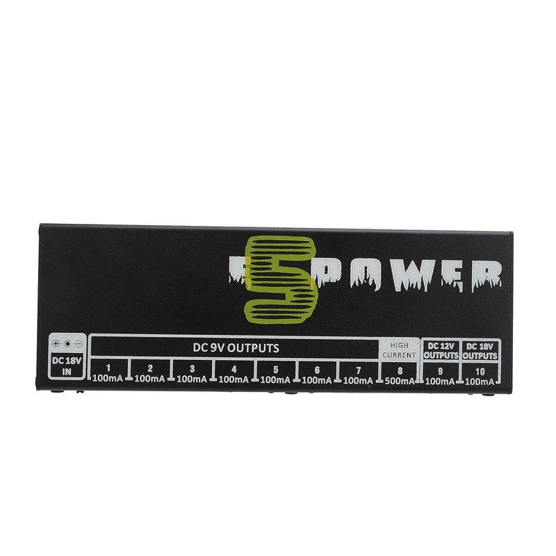 Guitar Effect Pedal Power Supply 10 Independent DC 9V 12V