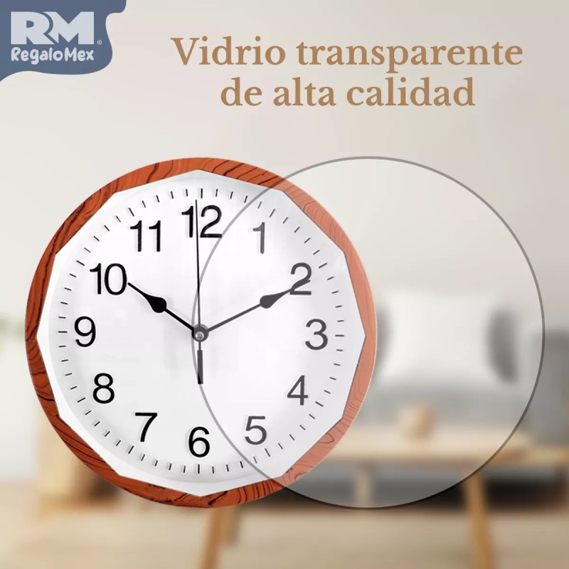 Rm Regalomex Reloj Análogo De Pared Minimalista