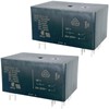 2-Pack T92S7D12-12 Relay – 12VDC 30A 6-Pin DPST-NO (2 Form