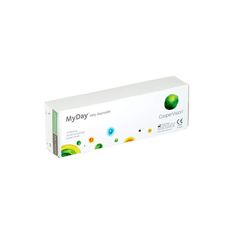 MYDAY Daily disposable Torisch Tageslinsen weich, 30 Stück / BC