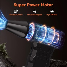 Compressed Air Duster-100000RPM Electric Air Duster for PC&Keyboard Cleaning，4-Speed Cordless Turbo Fan Rechargeable Reusable Compressed Air Blaster for Car, Air Bed, Outdoors, Home.X3