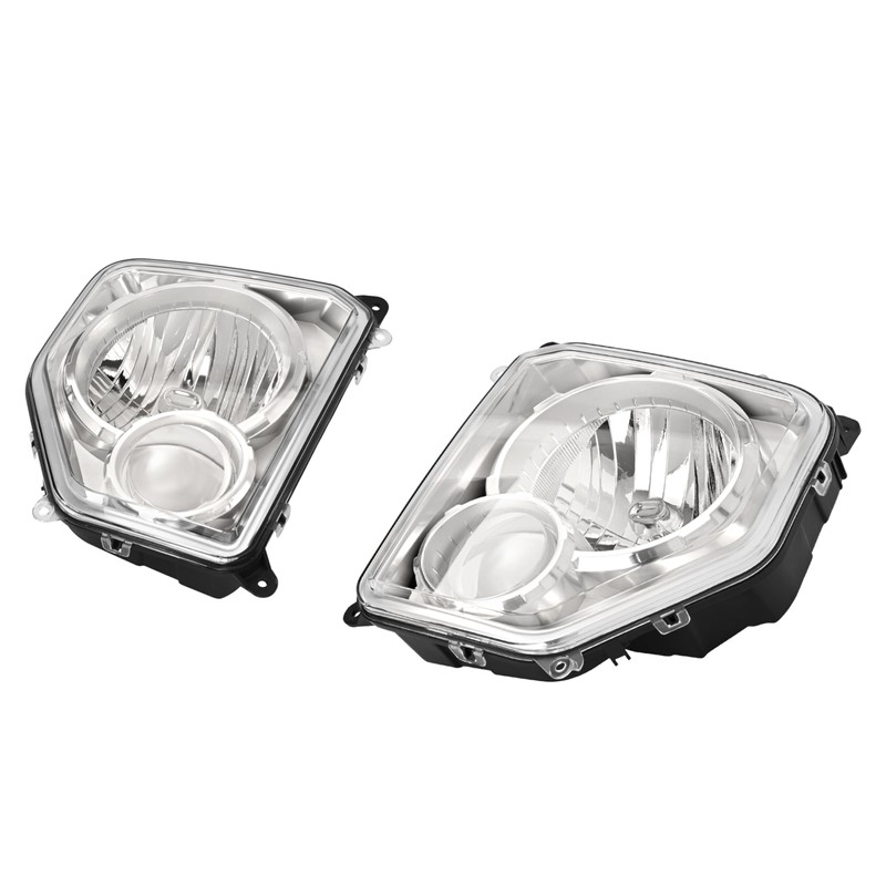 HECASA Pair Headlights Compatible with 2008-2012 Jeep Liberty Replacement for