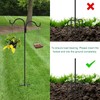 Gtongoko Double Shepherds Hook for Outdoor, 108 Inch Bird Feeder
