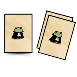 Trading Card Sleeves – 100 Count – Smooth Matte Art Back & Clear Front (66 x 92 mm) – Fits Standard Cards, MTG, Sports & Collector Decks - Sir Croakula