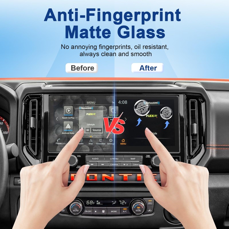 Coleya Anti-Glare Matte Screen Protector for 2025 Nissan Frontier (SV/SL/Pro-X/Pro-4X)