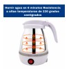 Yooshi Tetera Jarra Electrica Hervidor Agua Plegable Pava Portátil