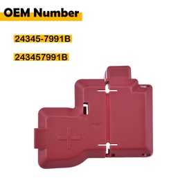 Etersec 24345-7991B Positive Battery Terminal Cover Cap Compatible with Nissan Altima 2007-15, Maxima 2009-14, Murano 2009-14, Pathfinder 2013-18, Quest 2011-17 and Infiniti QX60 2013, JX35 2014-17