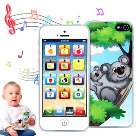 Juguete para Teléfono móvil de Simulación, Celular Aprendizaje Multifunción, Toy Phone, Juguetes Educativos Reproducir Música Teléfono