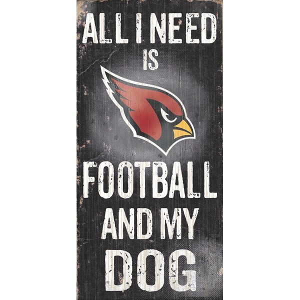 Fan Creations Sign Arizona Cardinals Football and My Dog, Multicolored