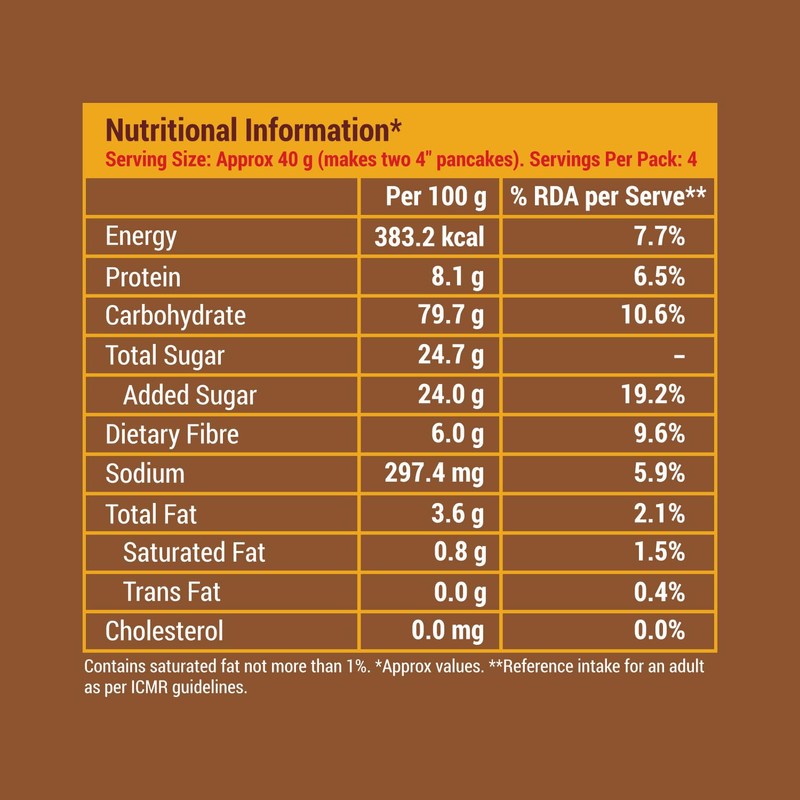 Slurrp Farm Instant No Maida Millet Pancake Mix | Chocolate,